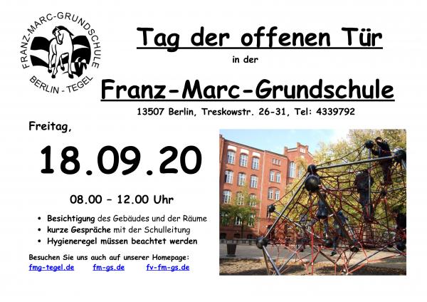 Plakat »Tag der offenen Tür« FMGT 2020 Plakat »Tag der offenen Tür« FMGT 2020