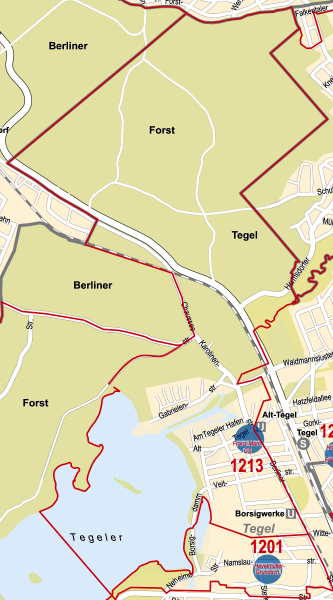Einzugsgebiet der FMG (Karte © Bezirksamt Reinickendorf)