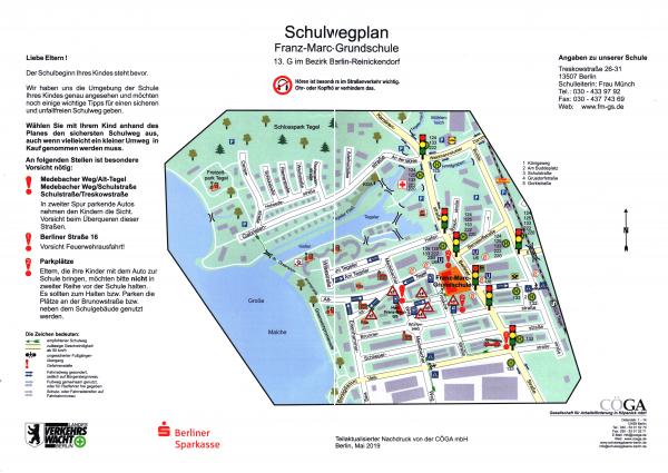 Schulwegplan für die FMG (Grafik © CÖGA) Schulwegplan für die FMG (Grafik © CÖGA)